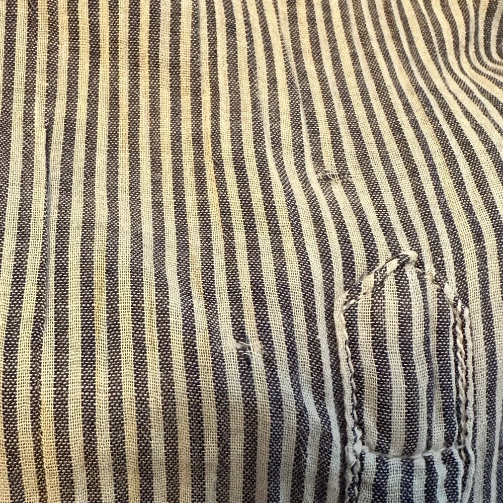 Xirena Coast Beau Shirt Blue & White Stripe Button Up Long Sleeve Top Women’s M - Picture 10 of 10